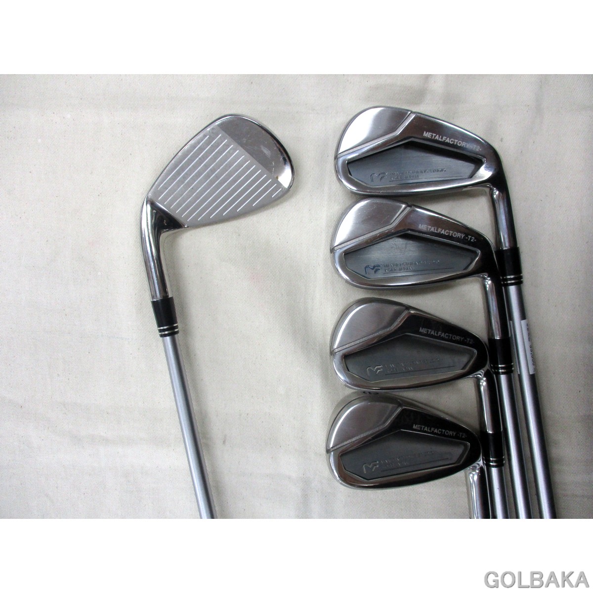 U12】【中古】BC：アサヒゴルフ METAL FACTORY -T2アイアンセット5本