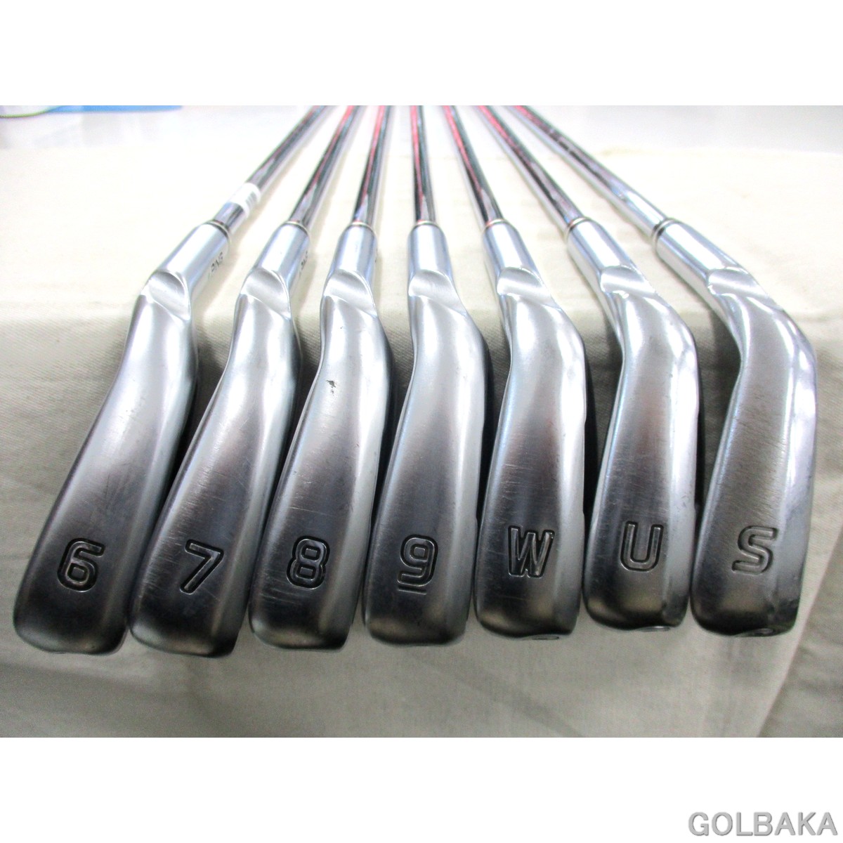 U12】【中古】BC：ピン G425アイアンセット7本（＃6-PW.UW.SW） ロフト