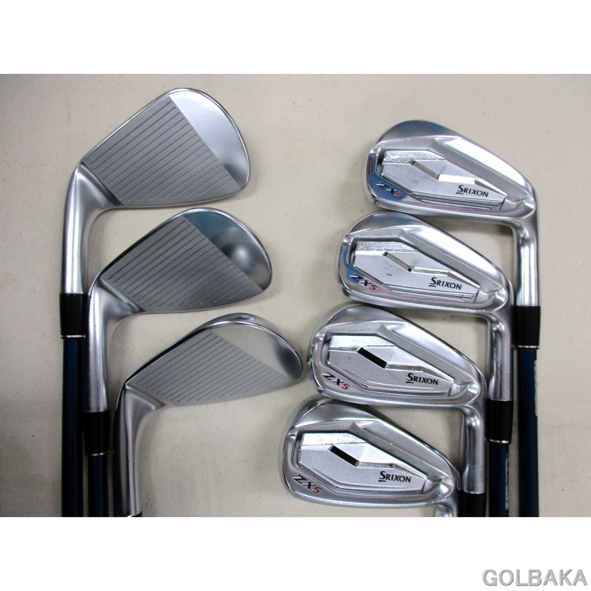 U08】【中古】BC：ダンロップSRIXON ZX5アイアンセット7本（＃6-P.A.S