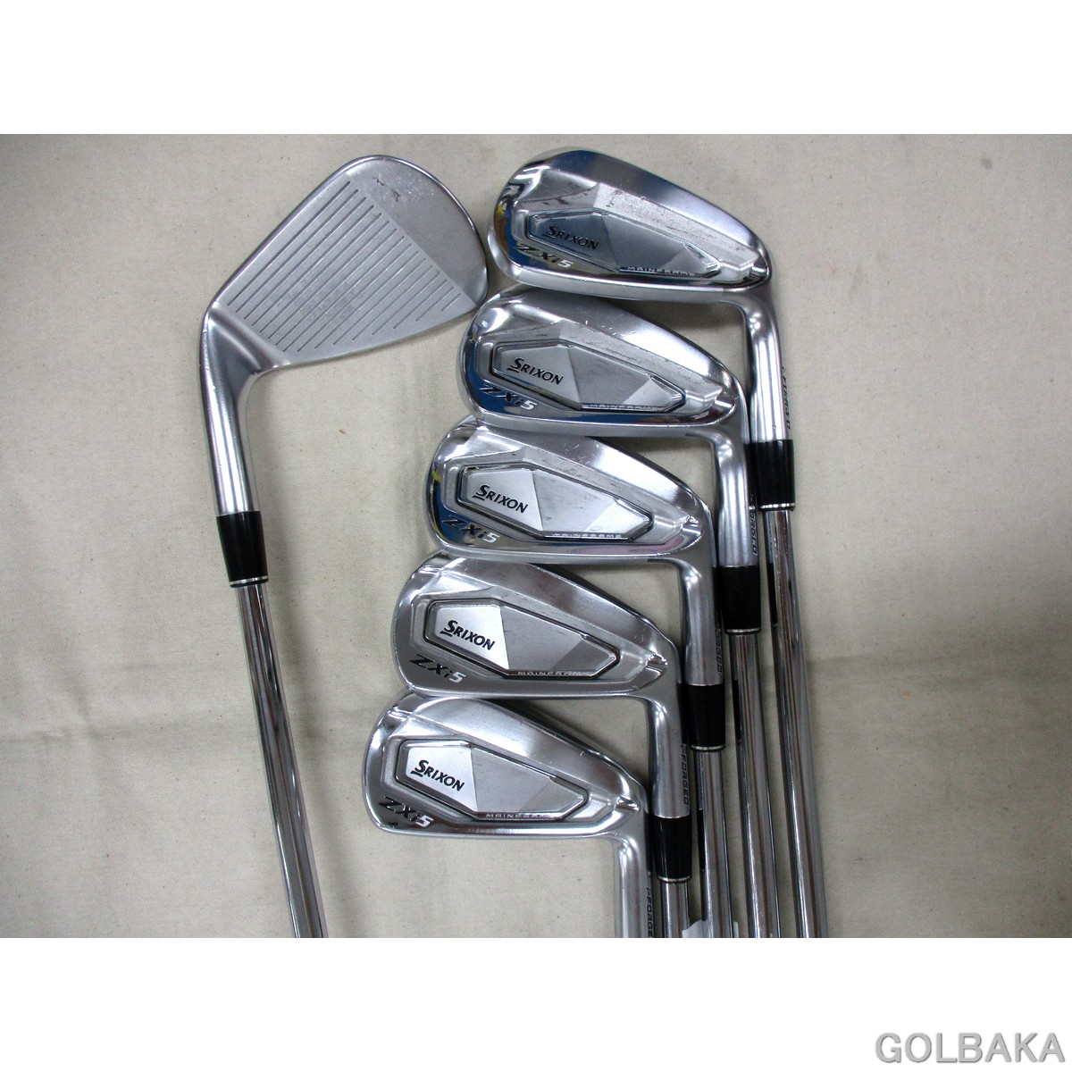 中古】B：ダンロップSRIXON ZXi5アイアンセット6本（＃5-P） ロフト