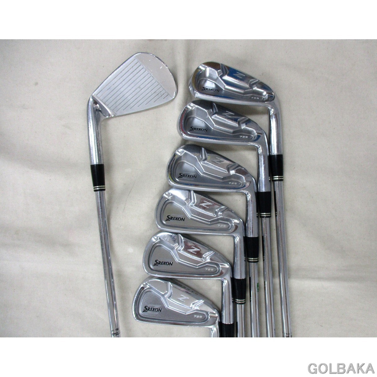 中古】C：ダンロップSRIXON Z 725アイアンセット7本（＃4-P） ロフト33
