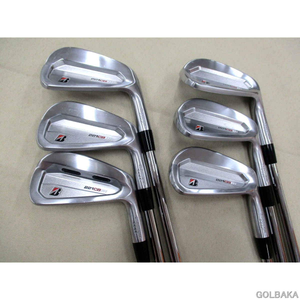 中古】B：ブリヂストンアイアンセット6本（＃5〜＃9.PW） ロフト25