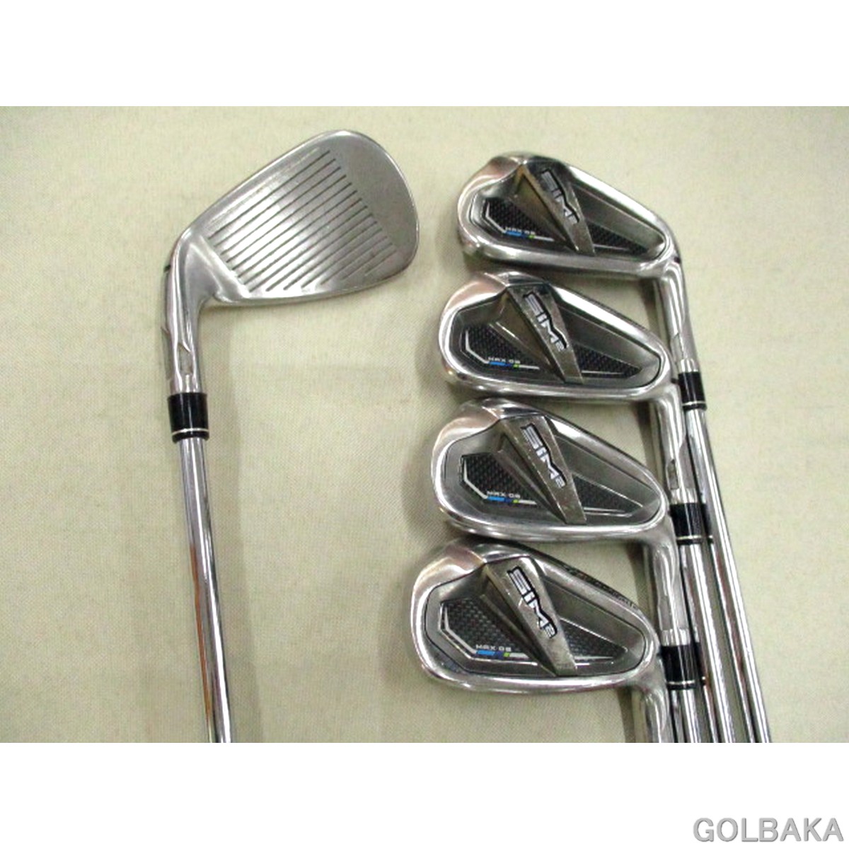 中古】C：テーラーメイドSIM 2 MAX OSアイアンセット5本（＃6〜＃9.PW