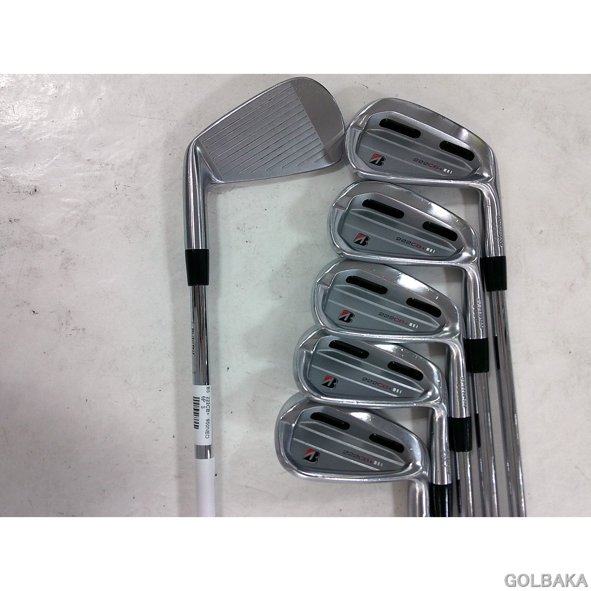 未使用 BRIDGESTONE 222CB+ アイアンセット NSPRO950 中古】BC：ブリヂストン 222CB+ アイアンセット6本（＃5-9.PW) ロフト
