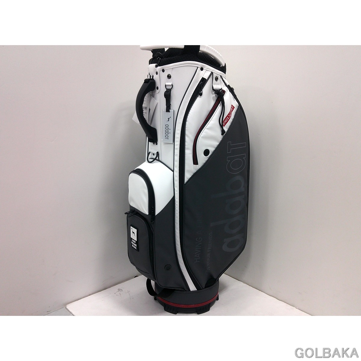 刻印対応 【新品】アダバットキャディバッグ ABC438WG カラー