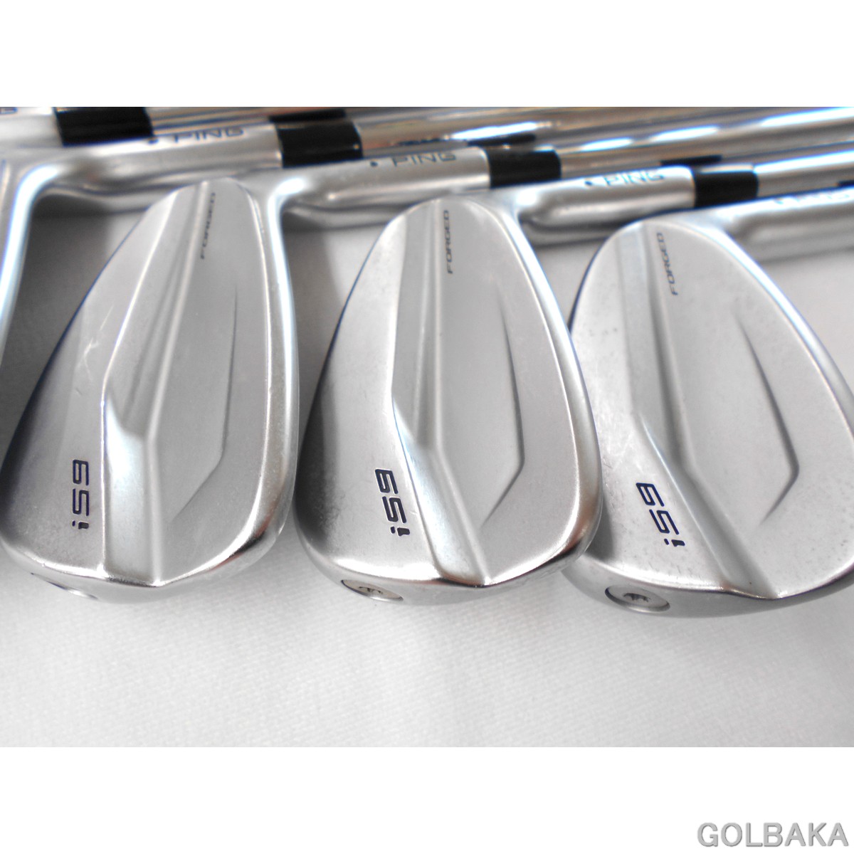 中古】BC：PING i59アイアンセット7本（＃4-W） ロフト27°NS PRO