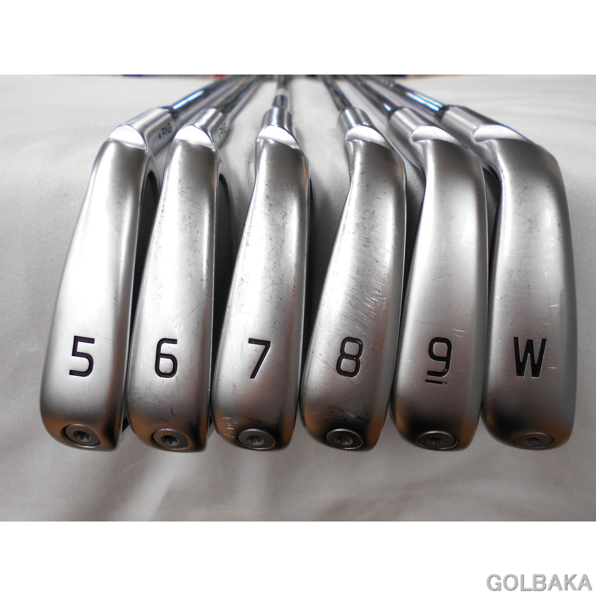 中古】BC：ピンi230アイアンセット6本(#5~9.W) ロフト33° モーダス105 