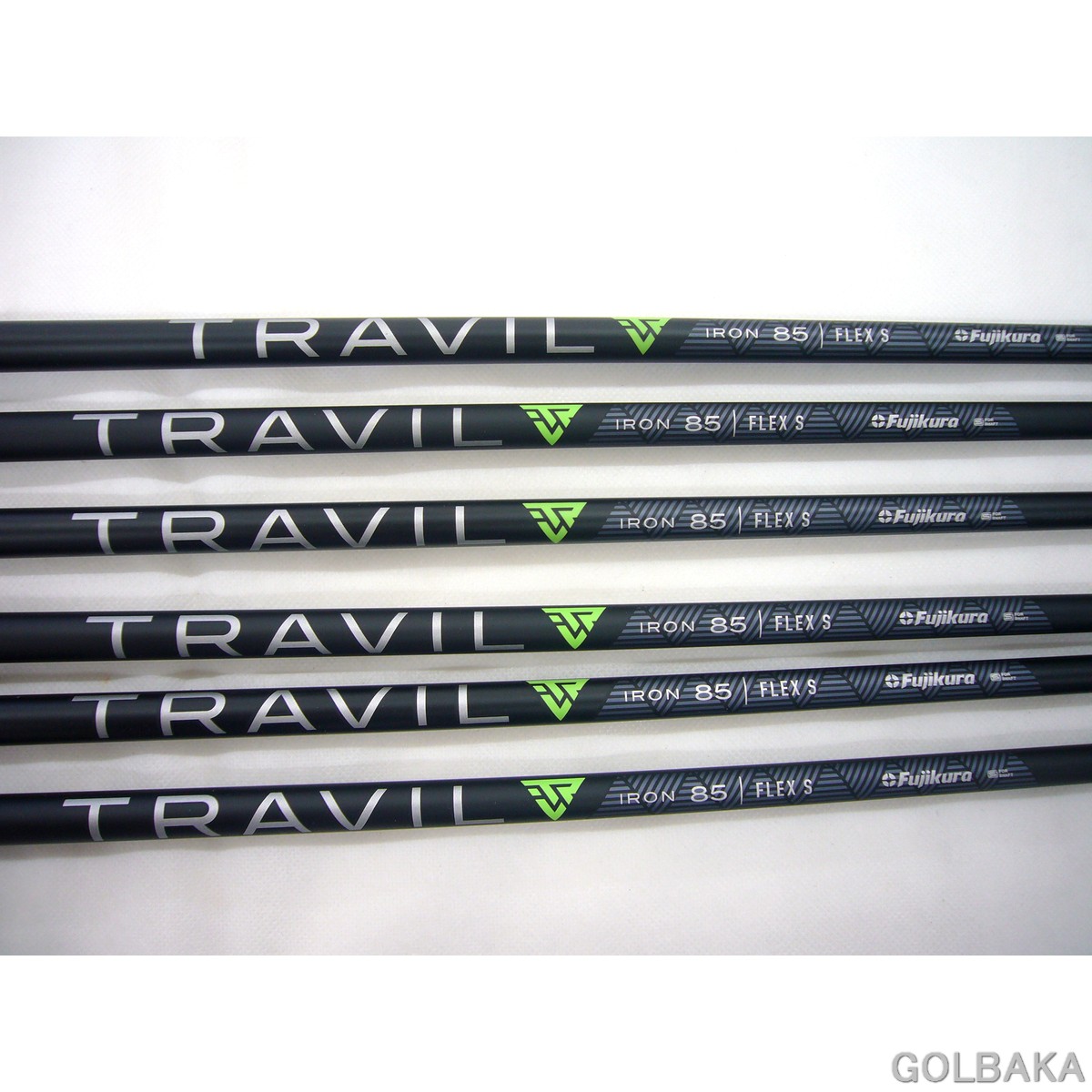 中古】B：【シャフトのみ】フジクラTRAVIL IRON 85/S 6本セット