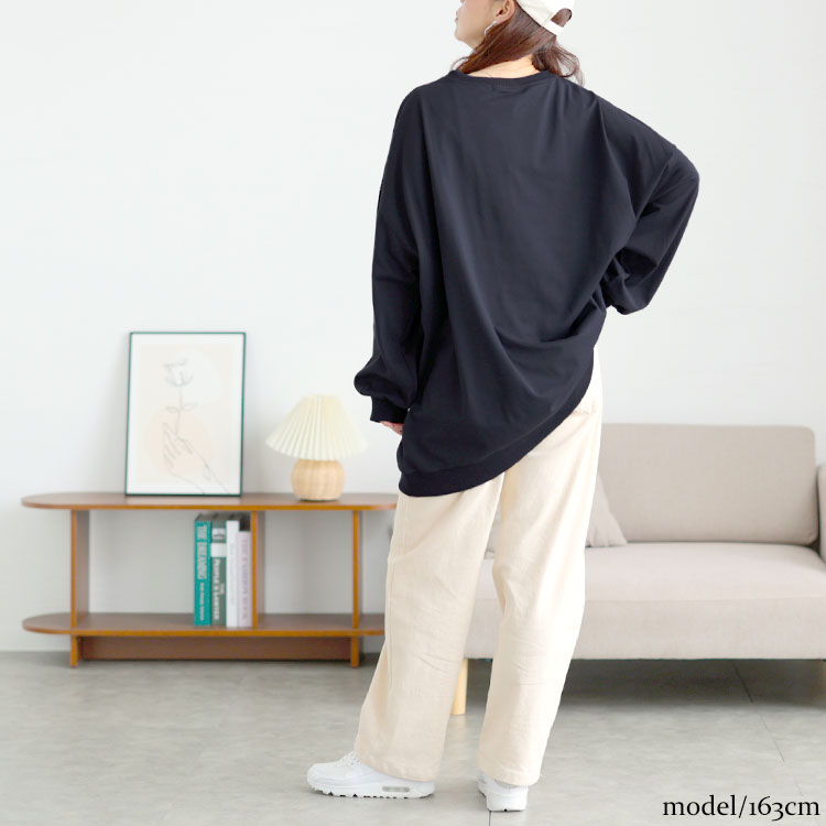 Vネックドルマンチュニック