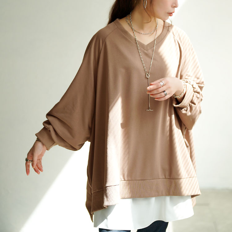 ステップヘムドルマンワイドチュニック