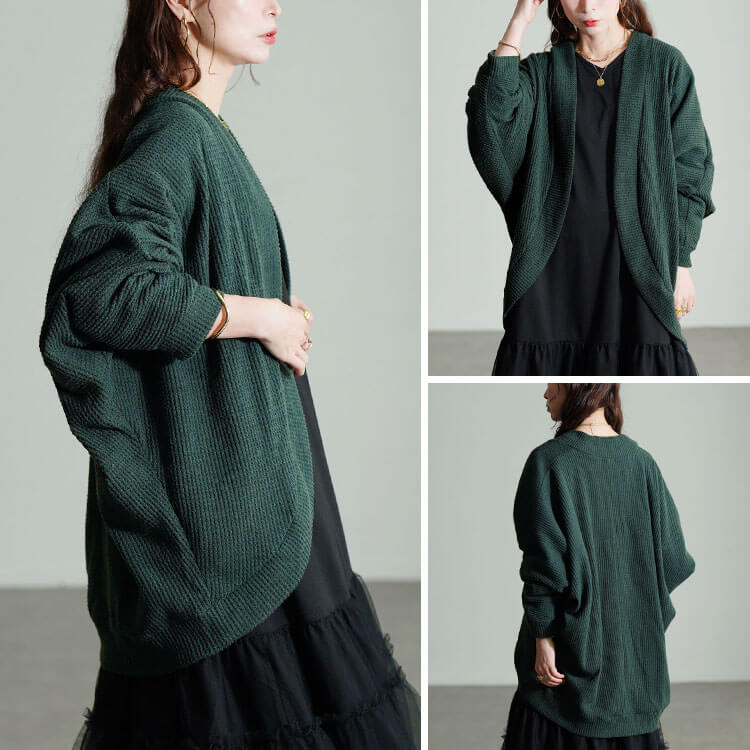 ワッフルドルマンカーディガン