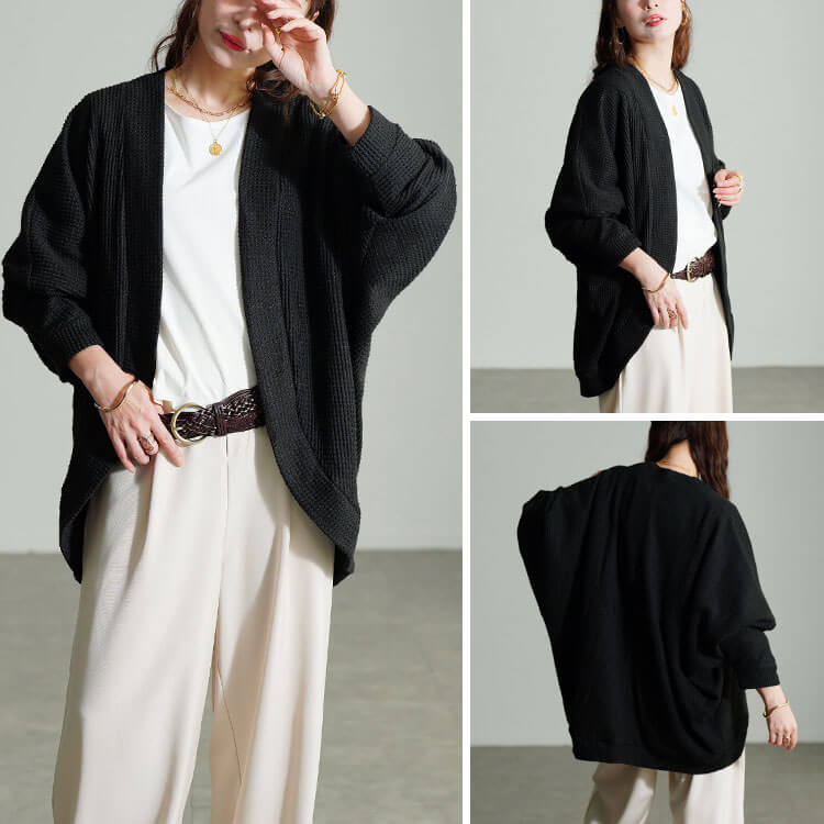 ワッフルドルマンカーディガン