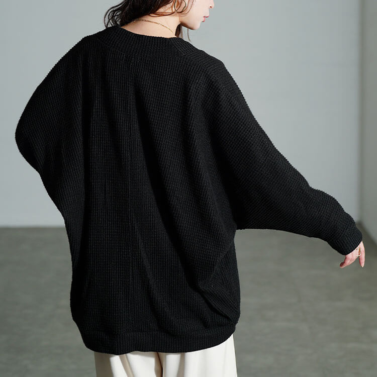 ワッフルドルマンカーディガン