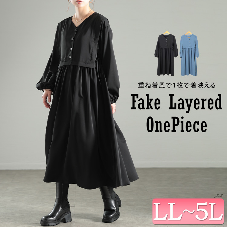 人気商品は GOLDJAPAN 大きいサイズ レディース ワンピース 長袖 ロング 服＆ファッション小物