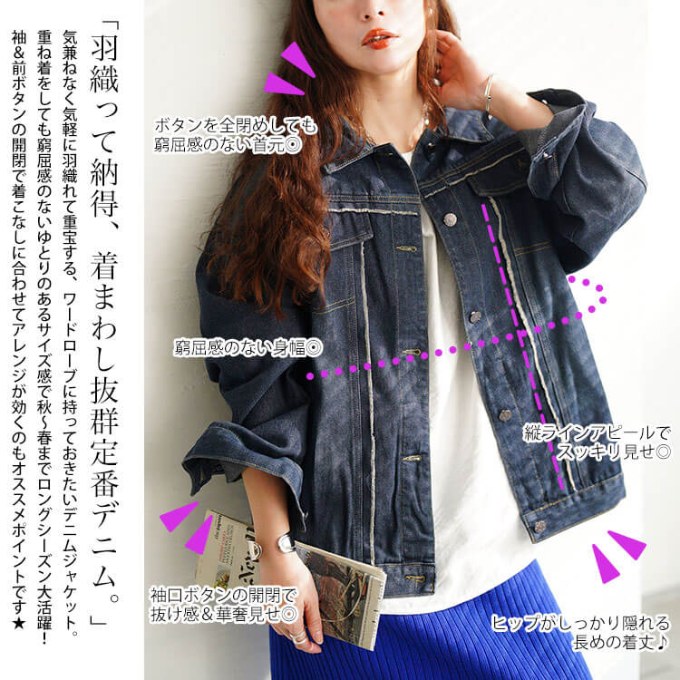 フリンジ加工デニムジャケット