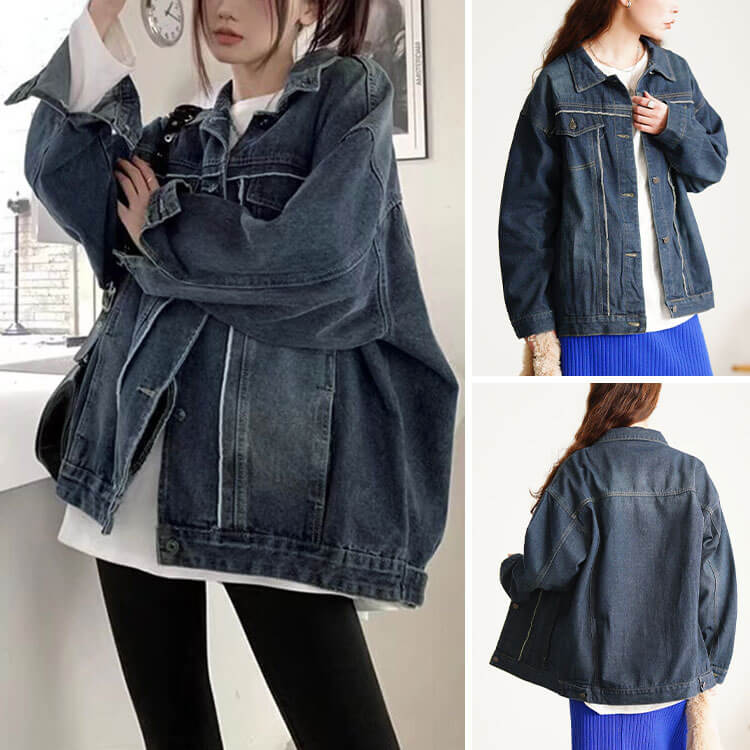 フリンジ加工デニムジャケット