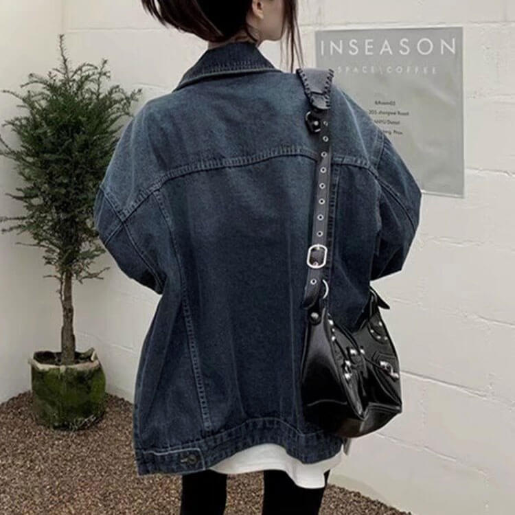 フリンジ加工デニムジャケット