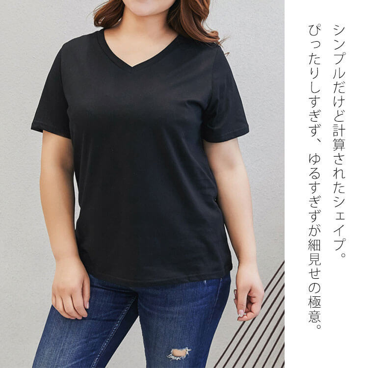GOLDJAPAN 大きいサイズ レディース Tシャツ トップス 綿100％ 半袖 
