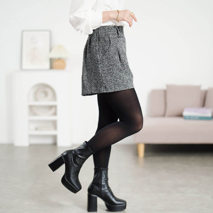 ツイードフレアショートパンツ