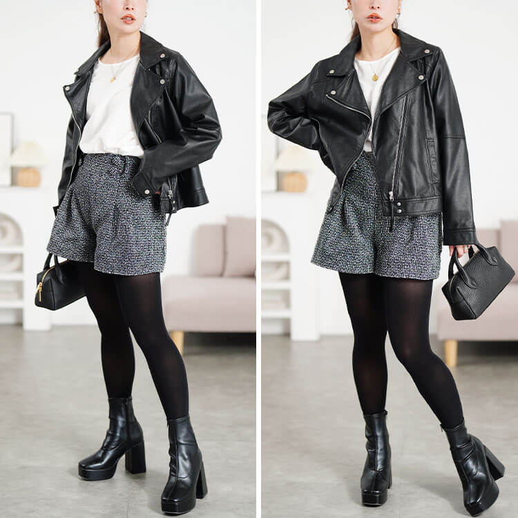 ツイードフレアショートパンツ