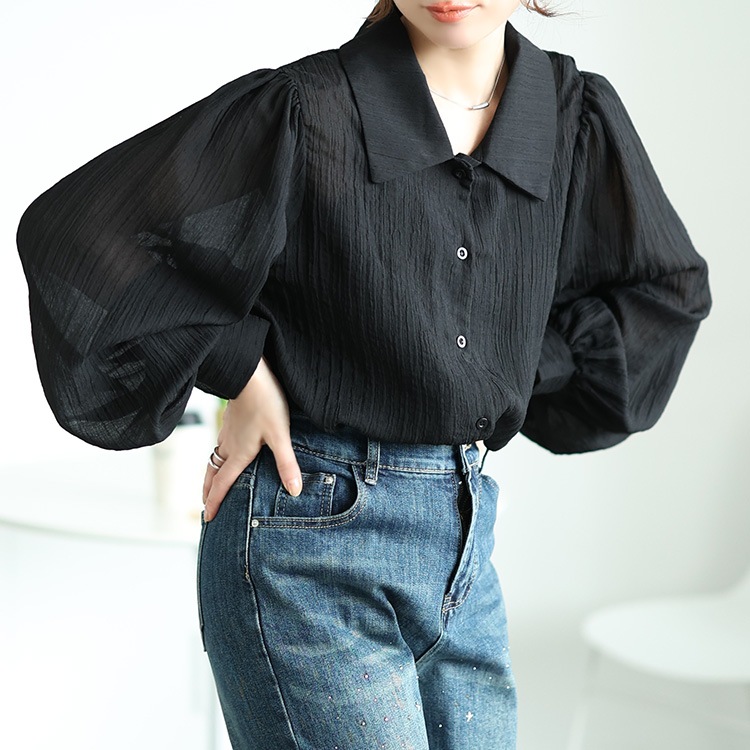 大きいサイズ レディース トップス ブラウス ジャケット ジップ バルーン ノースリーブ 無地 春コーデ 春 夏 秋 LL 2L 3L 4L 5L ブラック 黒 ゴールドジャパン GOLDJAPAN 大きいサイズ レディース トップス シャツ ブラウス