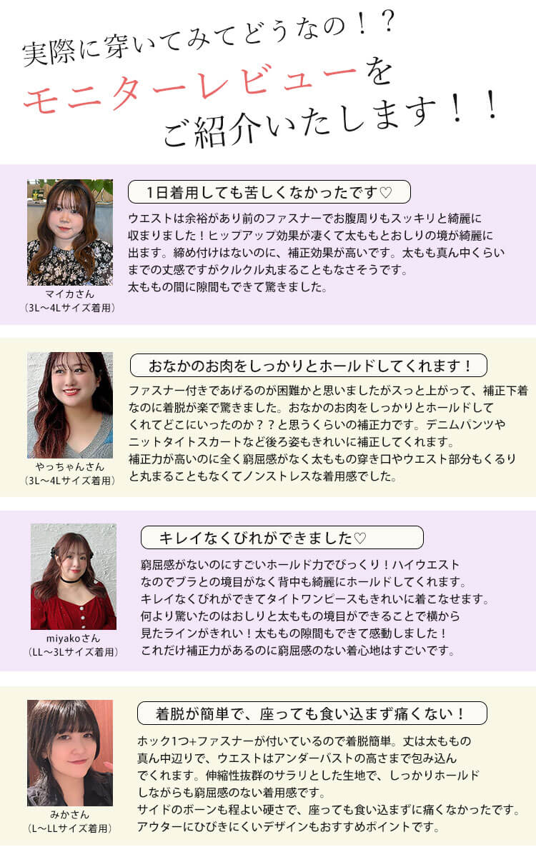 ファスナー付き着圧ガードルショーツ