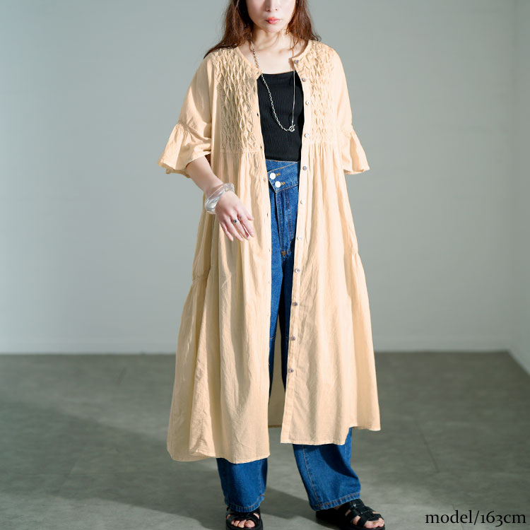 GOLDJAPAN 大きいサイズ レディース ワンピース ロング シャツ