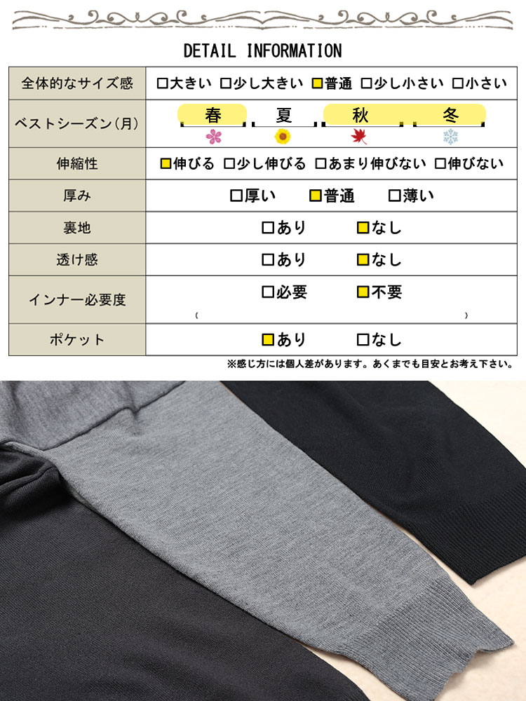 ラウンドネックAラインニットワンピース