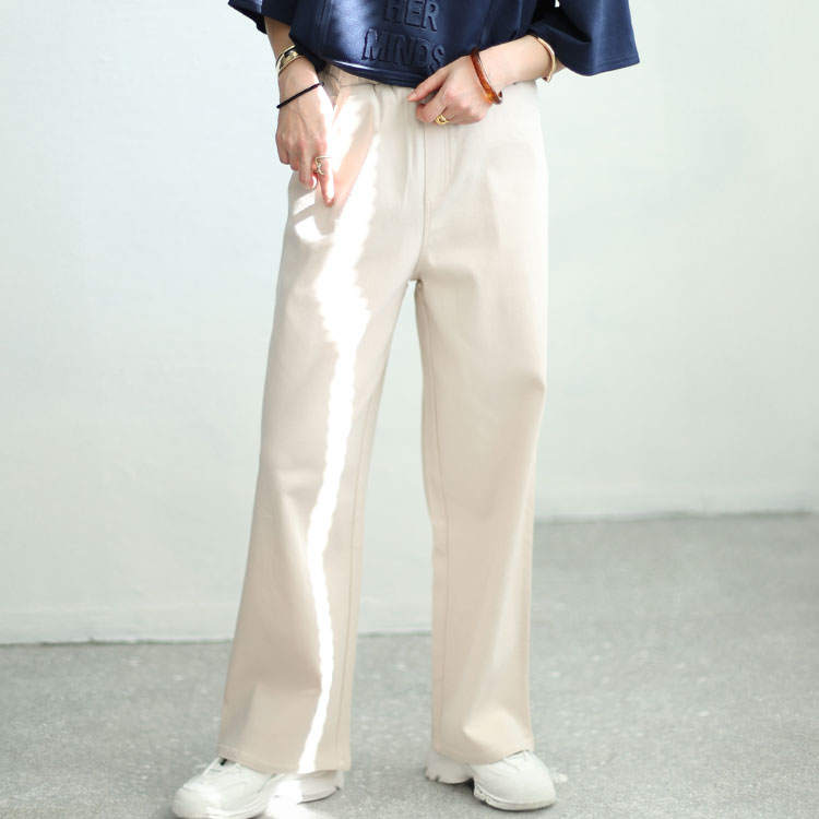 ストレッチツイルワイドパンツ