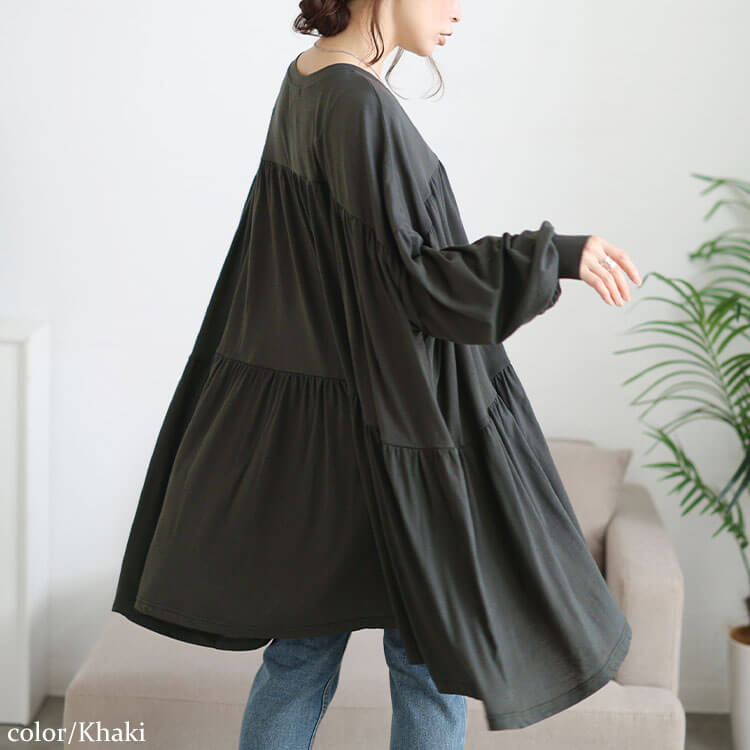 ティアードビッグチュニックTシャツ