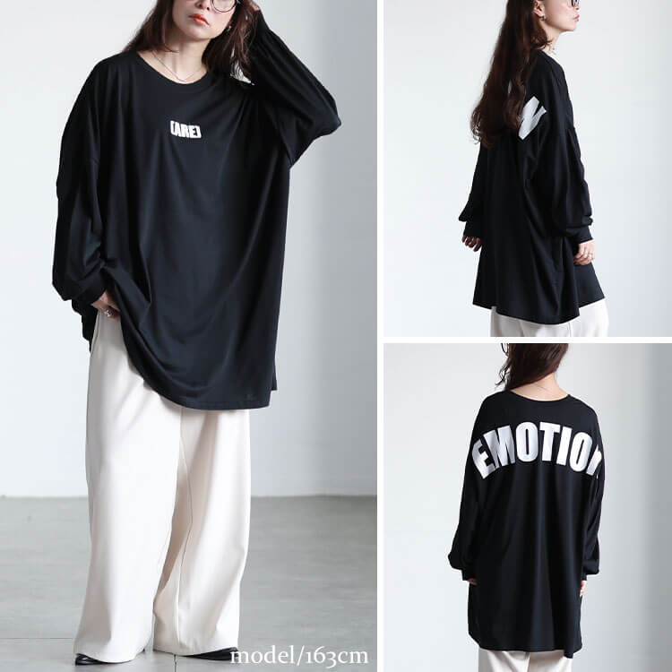 バックプリントビッグチュニック