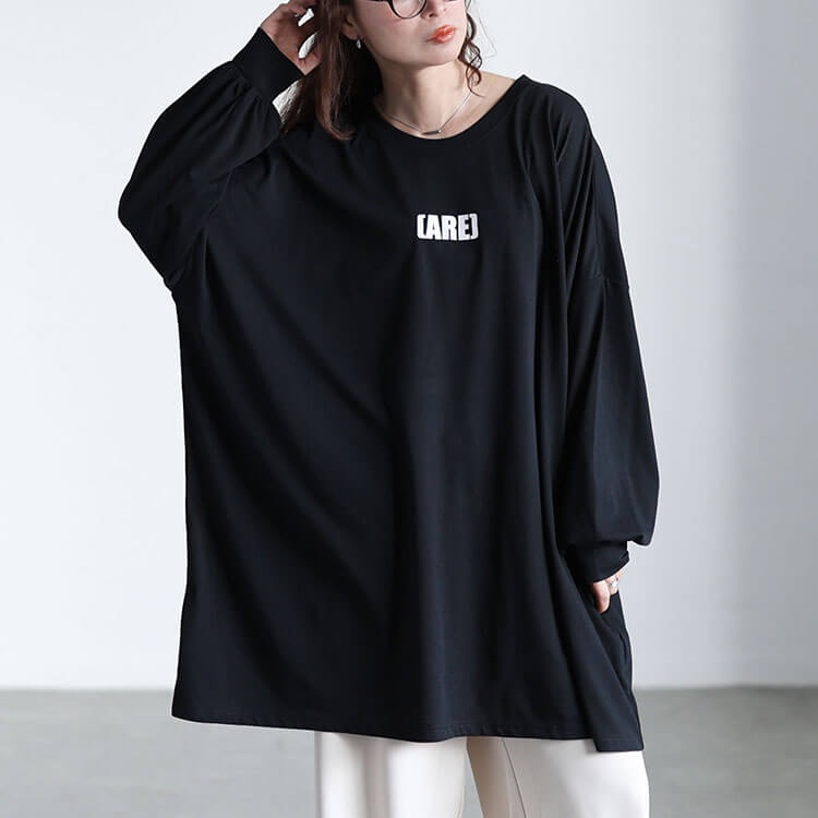 バックプリントビッグチュニック