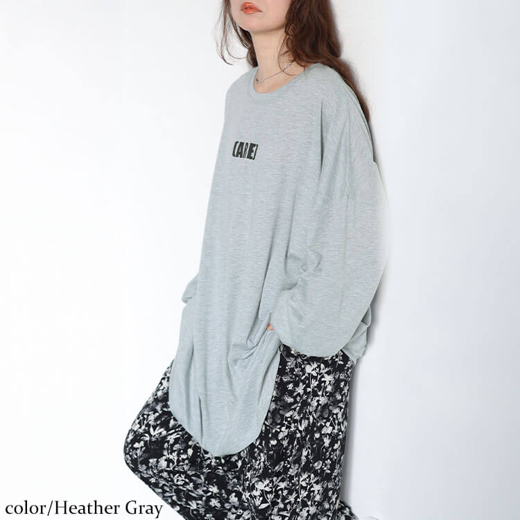 バックプリントビッグチュニック