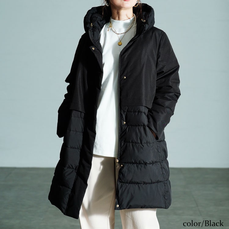 撥水＆防風ファイバーダウンコート