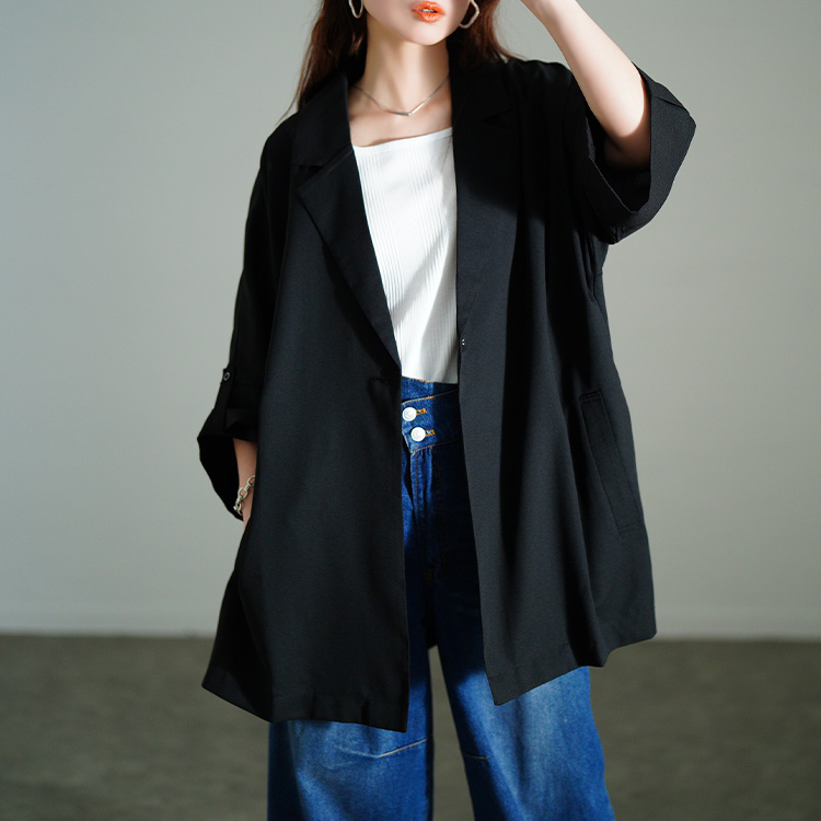 BRIDE ジャンバージャケット Lサイズ 黒 GOLDJAPAN 大きいサイズ レディース アウター ジャケット
