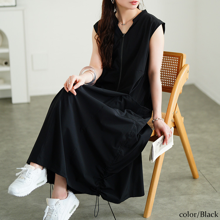 Y's / ワイズヨウジヤマモト | SLEEVELESS DRESS ストライプ切替