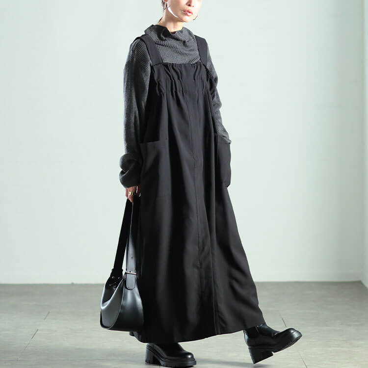 美品✨シーニューヨーク　パイナップル柄　ジャンパースカート　ワンピース　シルク混 CHIGNON シニヨン 2way ワンピース 5552-180KK レディース