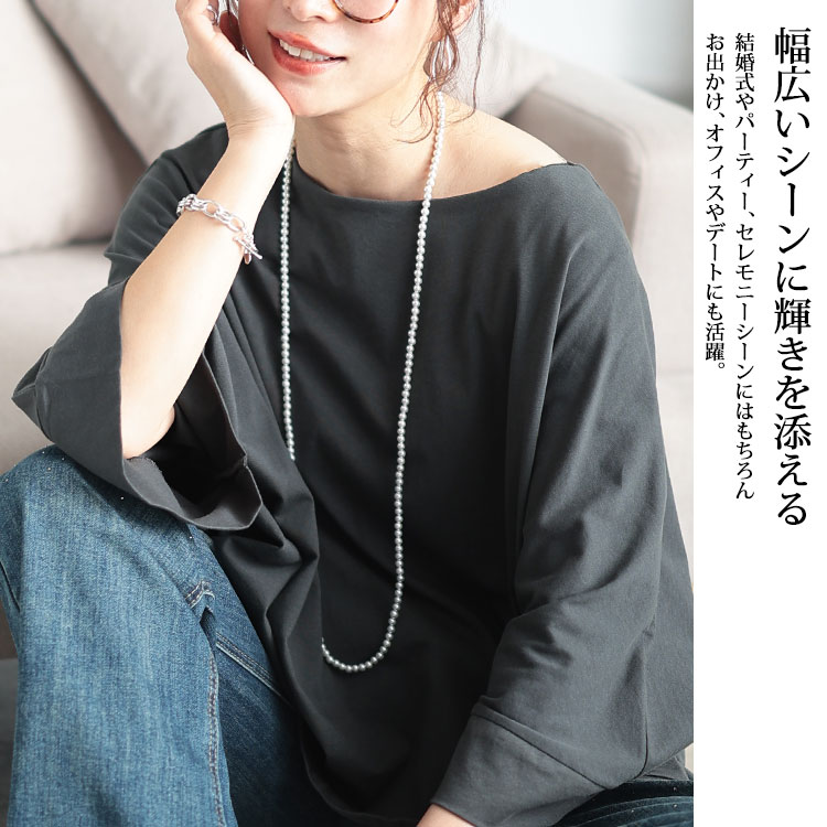 18金ゴールド-華奢シンプルネックレス「タイニーライスパール