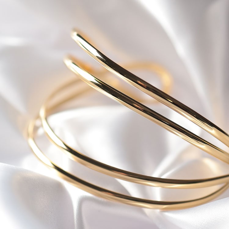 GOLDJAPAN 大きいサイズ レディース アクセサリー バングル