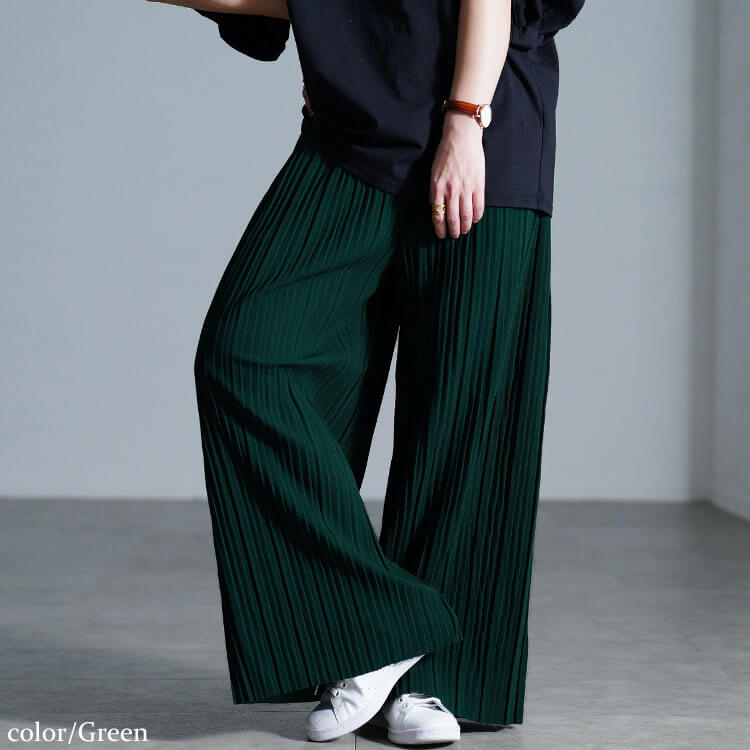 セルフカットプリーツパンツ