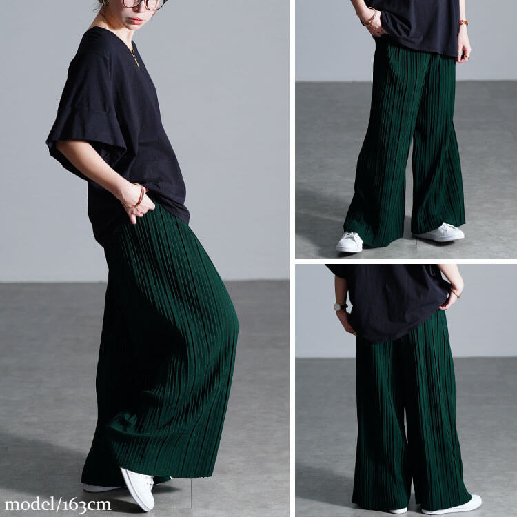 セルフカットプリーツパンツ