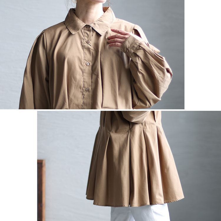 ペプラム peplum ヨシキヒシヌマ 長袖シャツ トップス