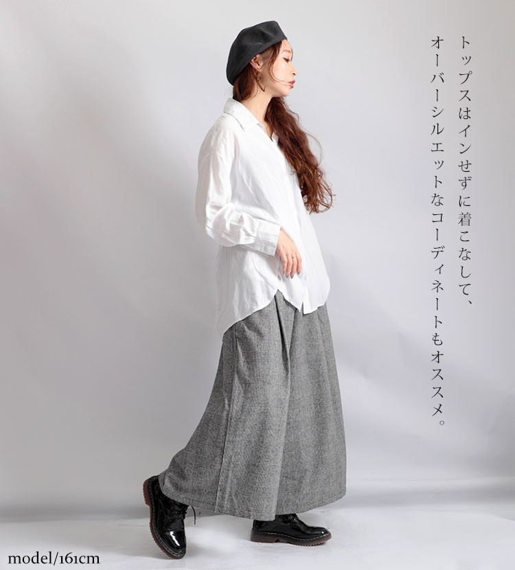 GOLDJAPAN 大きいサイズ レディース パンツ グレンチェック