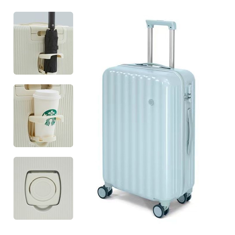 新品未使用　スーツケースMサイズ　ホワイト ストッパー付き キャリーケース M 8454-09 50L 旅行 スーツ