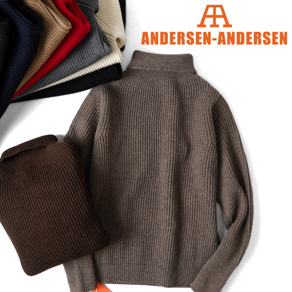 ANDERSEN-ANDERSEN アンデルセンアンデルセン NAVY CREWNECK 5GG