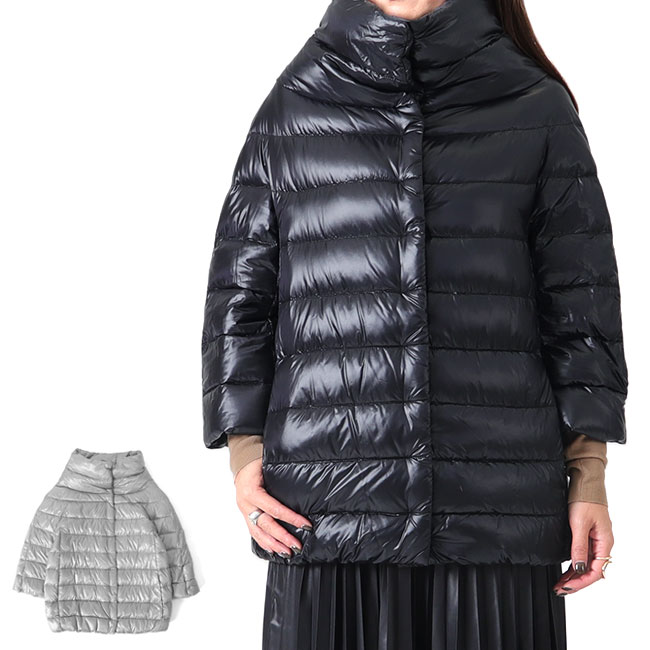 HERNO ヘルノ スタンドカラー キルト ライトダウンジャケット