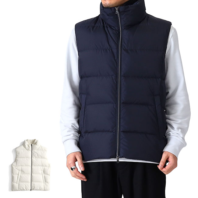 HERNO ヘルノ ローゲージ フード付き ニットダウンベスト PI001156U