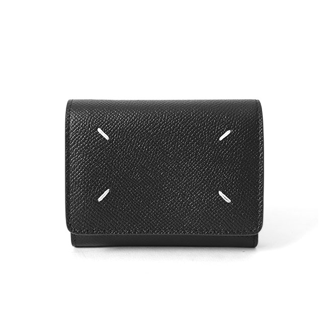メゾンマルジェラ　レザー三つ折り財布 TIME SALE] Maison Margiela メゾンマルジェラ グレインレザー 3つ折り
