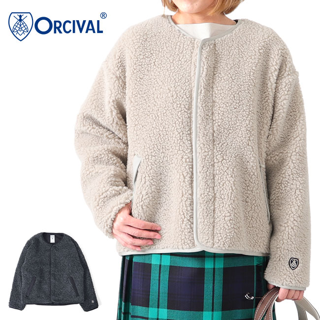 ORCIVAL オーシバル フリースライニング コットンロード クルー