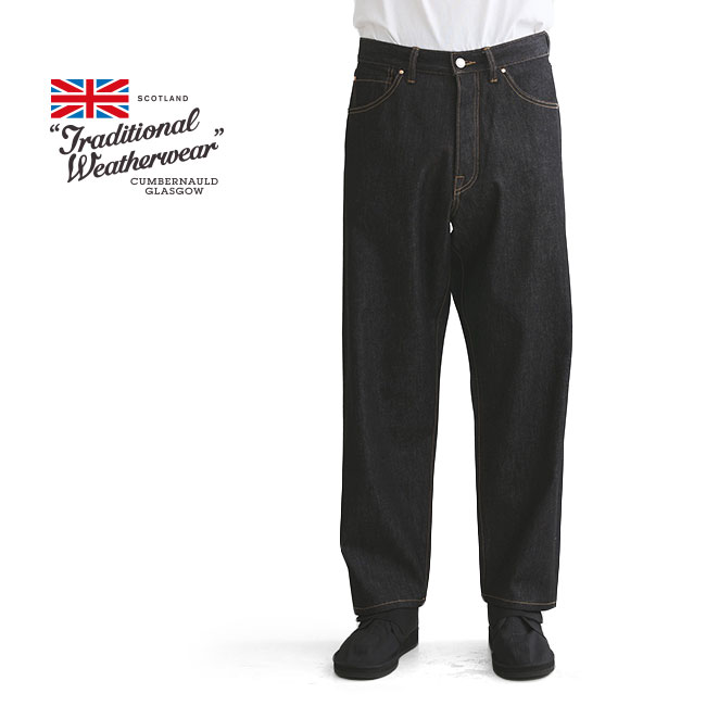 traditional weatherwear 105D ブラックデニム UNIONSLACKS 105D DENIM ユニオンスラック 105｜ブラック